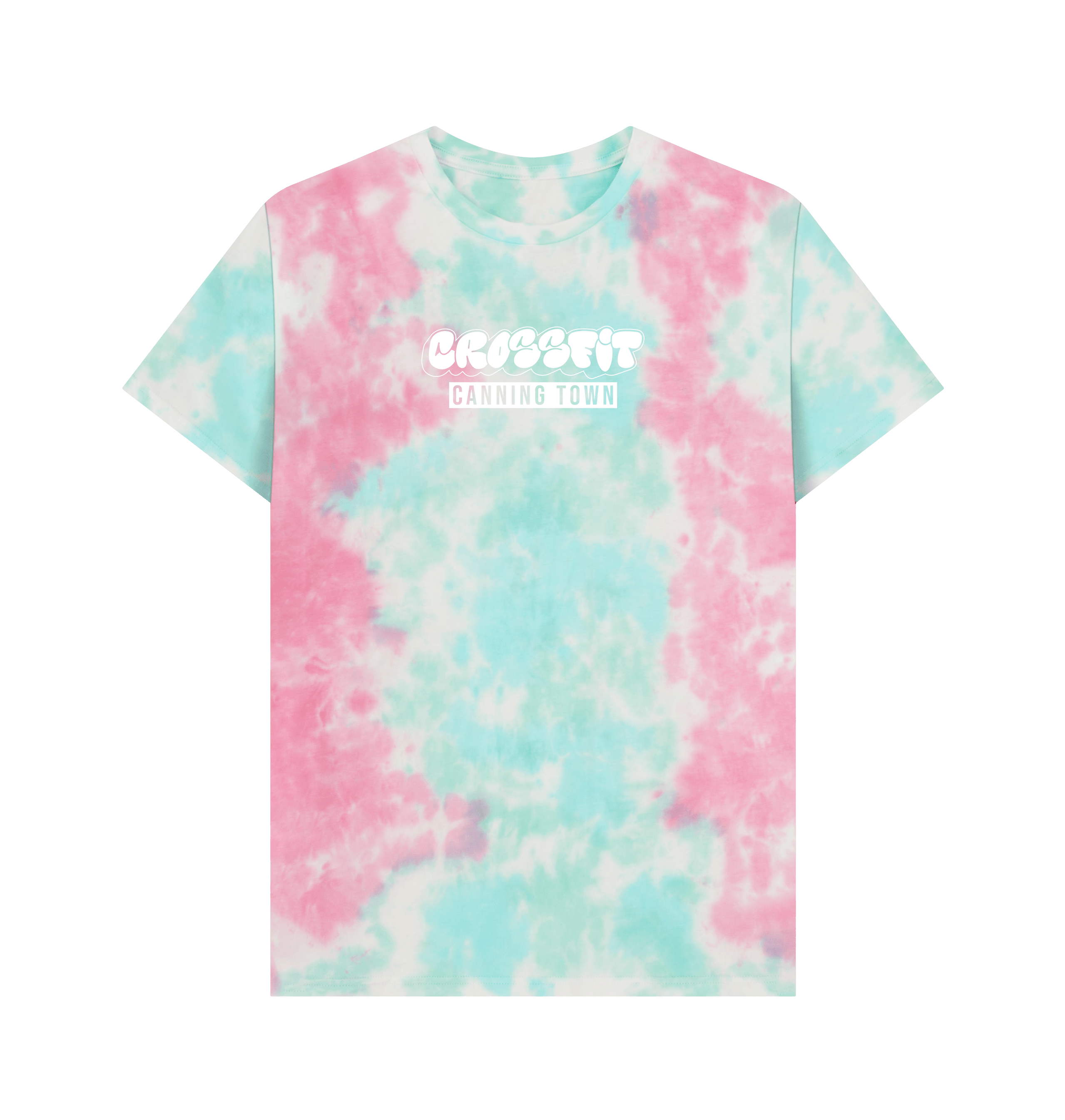 Pastel Tie Dye Printed Premium T-Shirt Front