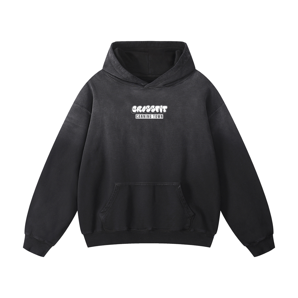Graffiti Logo Heavyweight Sunfade Oversized Hoodie - Canning Town