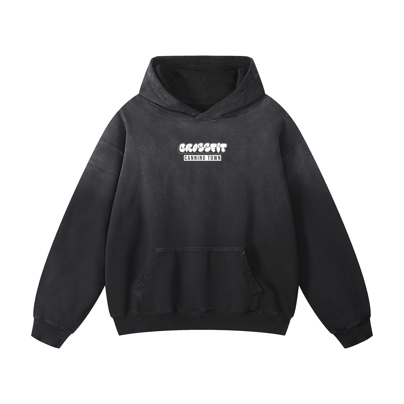 Graffiti Logo Heavyweight Sunfade Oversized Hoodie - Canning Town
