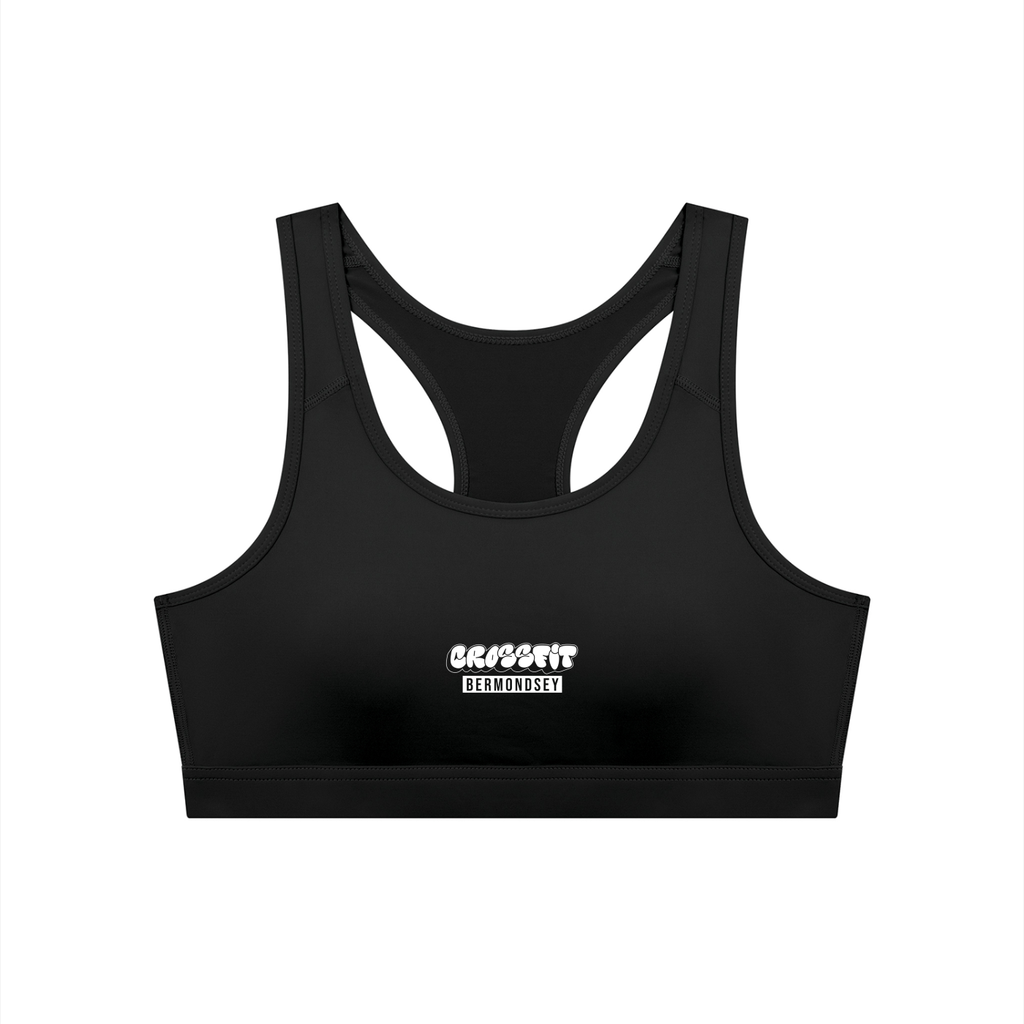 Graffiti Logo Women's Cropped Sports Bra - Bermondsey