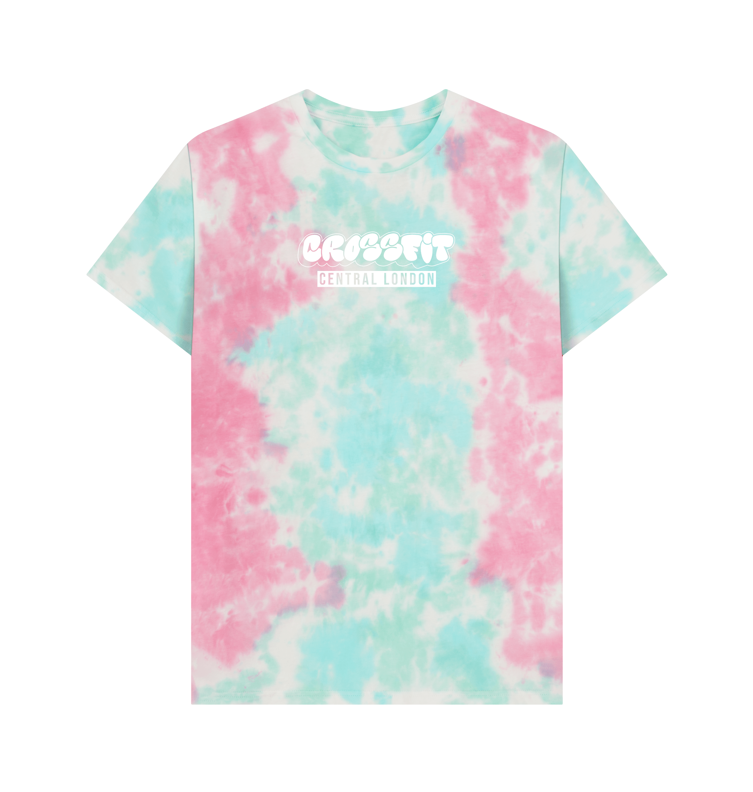 Pastel Tie Dye Printed Premium T-Shirt Front