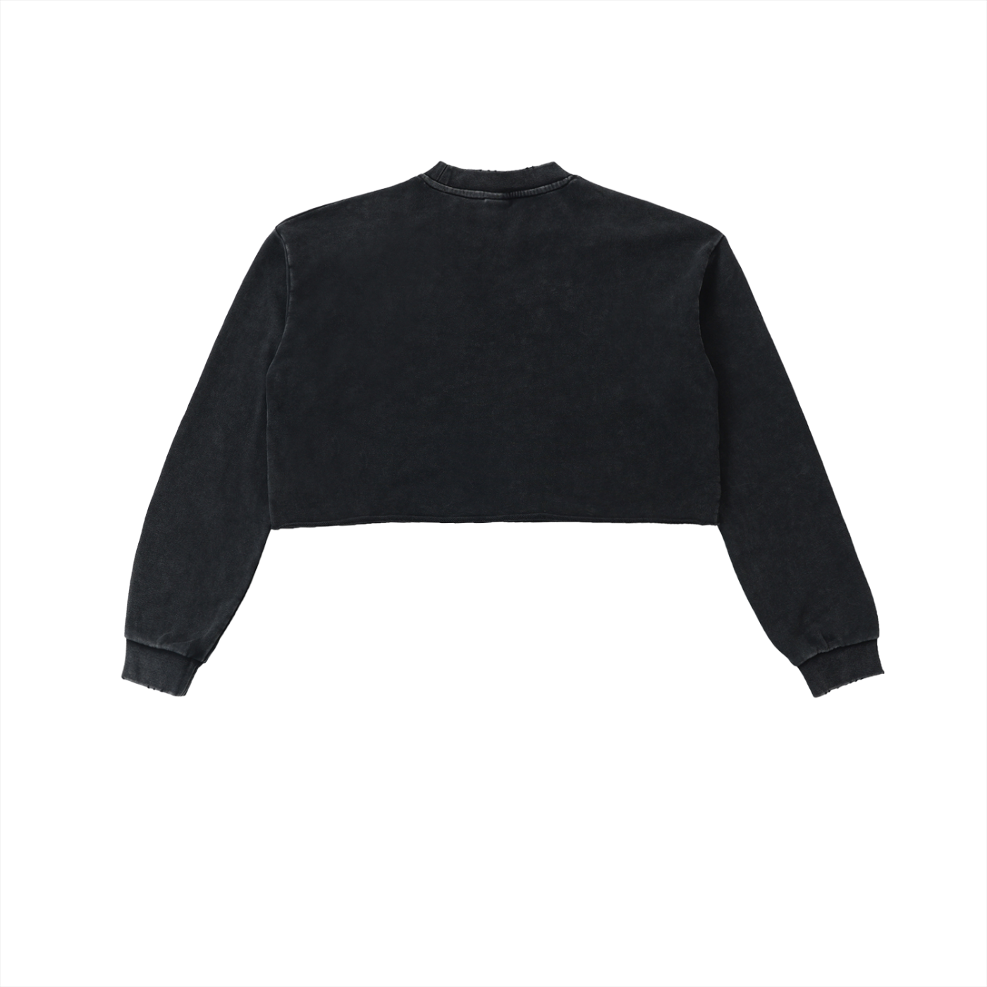 Graffiti Snow Washed Cropped Sweatshirt - Central London